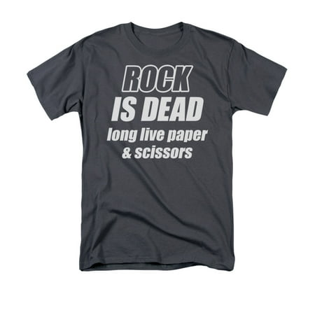 Rock Is Dead Long Live Paper And Scissors Humorous Funny Saying Adult