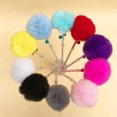 thumbnail image 3 of Flmtop Pet Cat Kitten Funny Pompon Ball Small Bell Stick Rod Playing Interactive Toy Grey, 3 of 9