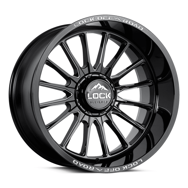 Lock Off-Road Lock Extreme Striker Gloss Black Milling 10-22