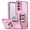 Pink, variant on Case for Galaxy F23 5G/M23 5G,Military Grade TPU PC [Built-in Kickstand] Dual-Layer Flag Design Heavy Duty Drop Protection Magnetic Stand Phone Case for Samsung Galaxy F23 5G/M23 5G 5G (Pink)