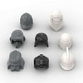 thumbnail image 2 of Bloques de construcción para niños  juguete de ladrillos para armar casco de soldado Rebel 61189  serie Star clon MOC 10 piezas  compatible con 30408  87610  30368  y, 2 of 7