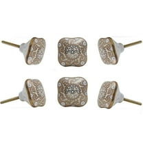 Set of Six ceramic Amgel Cabinet Knobs by Trinca-Ferro