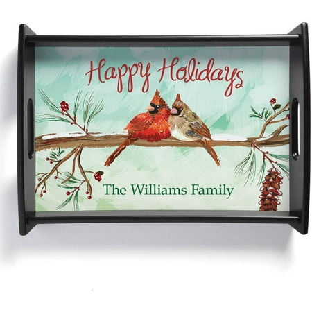 Happy Holidays Personalized Serving Tray