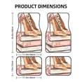 thumbnail image 2 of Cauagu Stylish High Heels On Books Pattern Car Floor Mat Set of 4,Car Carpet Mats Car Mats with Anti-Slip Backing & Driver Heel Pad Universal Fit for Cars/Trucks/SUV/Vans, 2 of 6