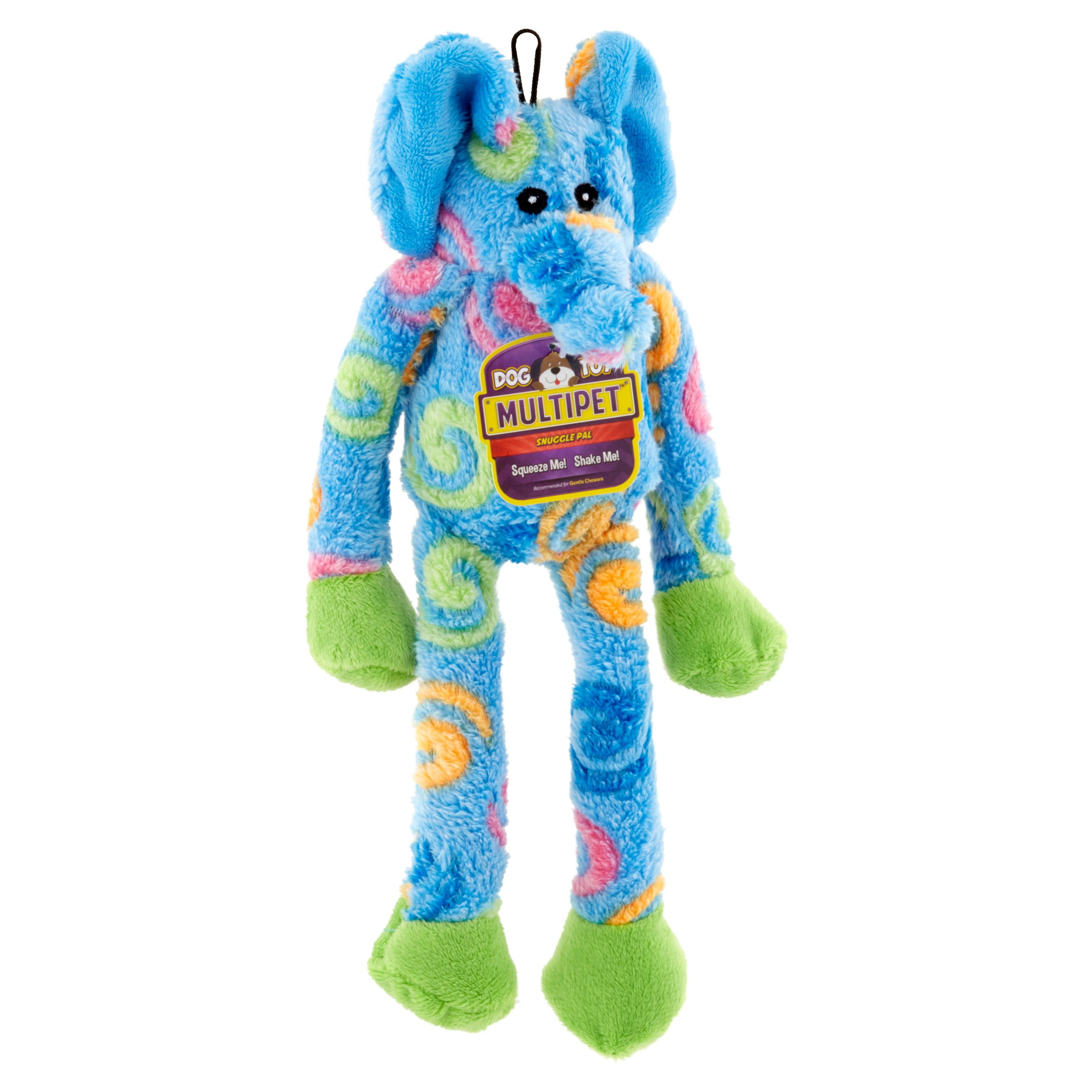 blue elephant dog toy