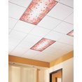 thumbnail image 2 of Fluorescent Light Covers for Ceiling Lights 3 Pack, Red Orange Botanical Magnetic Ceiling Light Covers 2x4ft for Classroom Office School, Watercolor Pastoral Weeping Leaf Drop Ceiling Light Shade, 2 of 7
