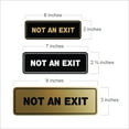 thumbnail image 2 of Standard Not An Exit Sign - Black / Silver - Large 3" X 9", 2 of 6
