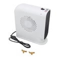 thumbnail image 1 of Mini calentador de espacio, calefacción rápida, temperatura ajustable, ventilador eléctrico portátil de escritorio, calentador para oficina, dormitorio, elegante, blanco, enchufe europeo de, 1 of 10