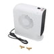 thumbnail image 1 of Mini calentador de espacio, calefacción rápida, temperatura ajustable, ventilador eléctrico portátil de escritorio, calentador para oficina, dormitorio, elegante, blanco, enchufe europeo de, 1 of 10