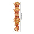 thumbnail image 3 of Fall Maple Leaves Garland, Party Joy 5.6Ft Artificial Maple Leaf Autumn Garland Hanging Fall Vines Table Decorations Front Door Fall Decor Thanksgiving Decorations Decor Outside Indoor Decor, 3 of 6