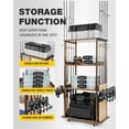 thumbnail image 5 of Ghosthorn Fishing Rod Holders for Garage Holds up 10 Rods Wood Pole Rod Rack Tackle Storage Gear and Equipment Fishing Gifts for Men Women, 5 of 6