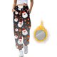thumbnail image 4 of Pantalones deportivos para Mujer Gibobby Otoño e Invierno Casual Navidad divertido impreso Gris M, 4 of 5