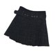 thumbnail image 3 of Falda corta a cuadros para mujer, falda corta plisada informal de cintura alta elegante con cinturón acampanado, 3 of 8