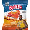 Ruffles Flamin' Hot Cheddar & Sour Cream Flavored Potato Snack Chips, 1 Ounce Bag