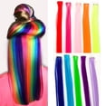 thumbnail image 4 of 10PCS Extension de Cheveux Clip de Mode en Pièce de Cheveux Synthétique pour la Fête, 4 of 10