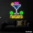thumbnail image 3 of Craftnamesign Mama Margarita Neon Sign, Cocktail Bar LED Sign, Bar Decor, 3 of 4