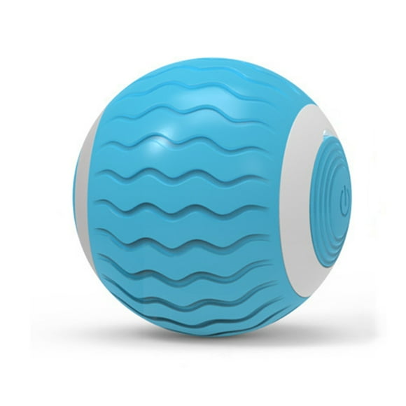 Pelota de juguete interactiva para mascotas | Rueda y salto automáticos | Modos de juego inteligentes de evasión y caza | Caucho TPR Soft | USB recargable | 70g | 4,6 cm | Naranja/Azul/Gris
