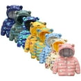 thumbnail image 5 of Beautyzll Toddler Girls Winter Cartoon down Coats for 1-7Y Baby Boys Light Puffer Padded Jacket Kids Hoodie Outerwear, 5 of 6