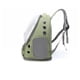 thumbnail image 3 of Mochila expandible para gatos y perros pequeños, plegable, con correa de seguridad interior y dos tapetes, color verde, 3 of 5