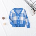 thumbnail image 2 of Plebaso Toddler Baby Girls Cardigan Cute Solid Color Long Sleeved Button Coat Sweater Baby Fall Winter Clothes, 2 of 7