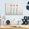 thumbnail image 4 of Epic Art 'Row Of 3 Pink Flowers In Blue Vases' by Tom Quartermaine, Acrylic Glass Wall Art, 16"x12", 4 of 8