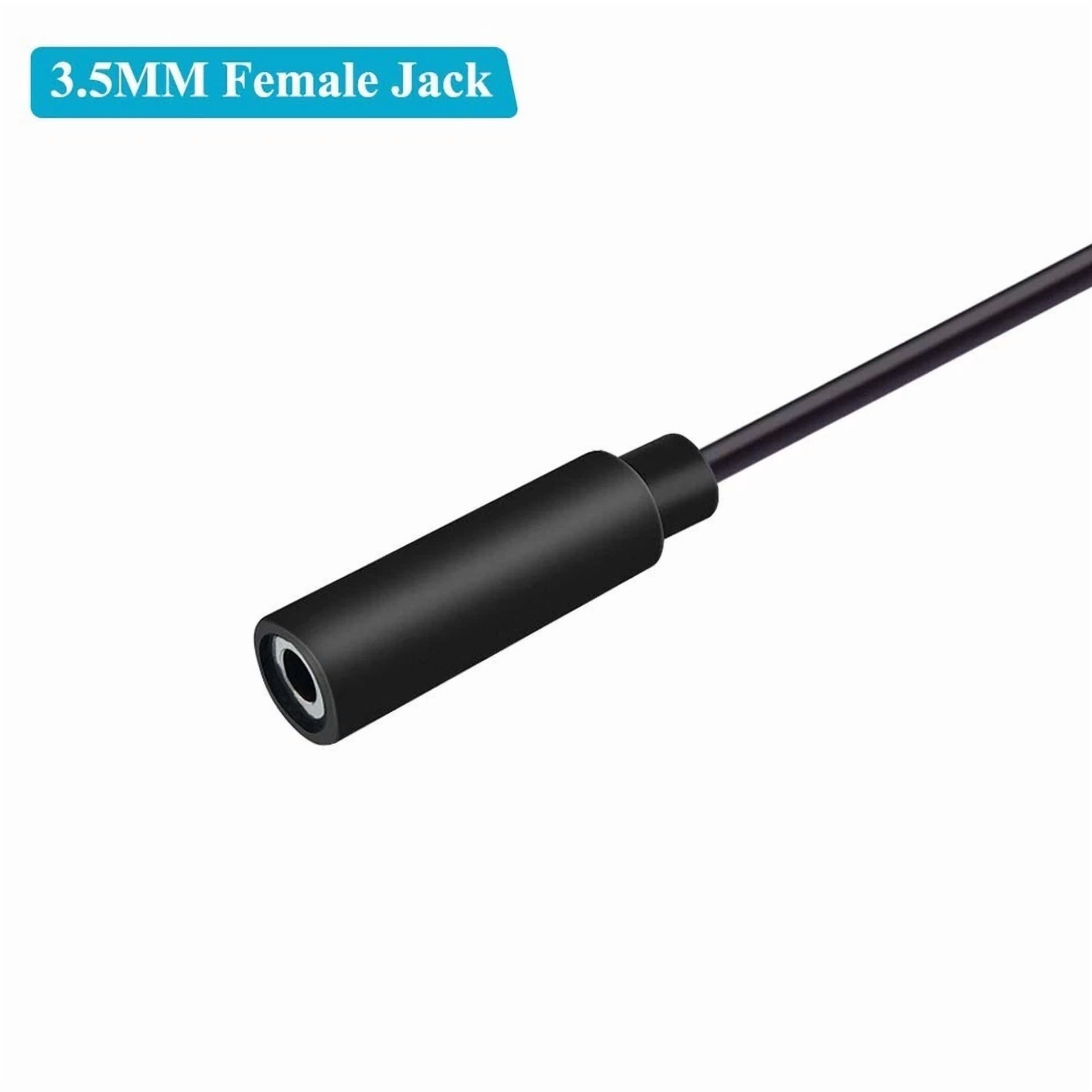 3.5Mm Female Jack To Bare Wire Trs 3-Pole Audio Cable/Hedset Repair