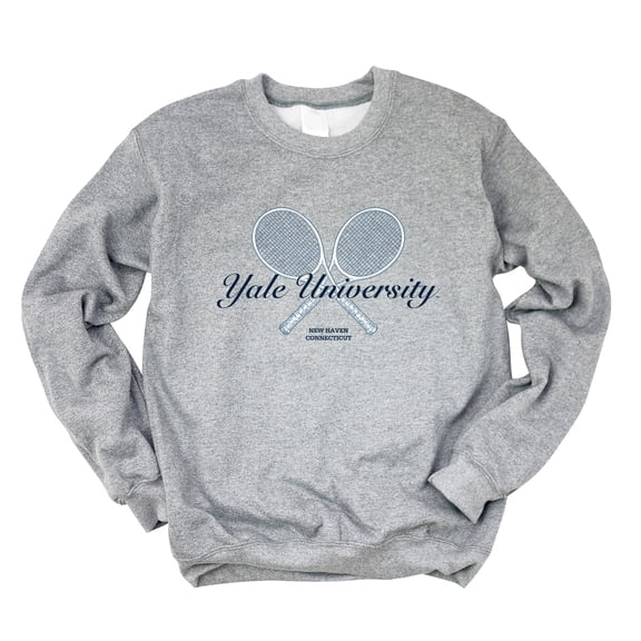 Yale University Tennis Rackets - Women's Graphic Sweatshirt