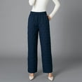 thumbnail image 2 of Gibobby pantalones jogger mujer Invierno 2022 pierna recta suelta y delgada de talla grande pantalones térmicos ligeros pantalones de algodón para mujer (Azul, XXL), 2 of 3