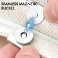 thumbnail image 4 of No-Sew Magnetic Snap Buttons for Tote Bags, Purses, Clothing & DIY Crafts, Easy Installation Invisible Fasteners, Strong Metal Bag Closures for Fabric Projects (Silver Tone, 10-Pack), 4 of 8