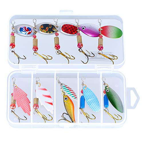 Fishing Lures Kit Fishing Spinnerbait Lure Bladed Spoons Lure Trout Lure Pike Fishing Lures