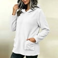 thumbnail image 5 of Miqool Womens Fleece Lined Hoodies Fall Winter Long Sleeve Pullover Tops Loose Fit Hooded Sweatshirt with Front Pockets, 5 of 8