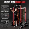 thumbnail image 4 of Mikolo Power Cage with Weight Stack Multi-Function Power Rack for Home Gym, Squat Rack, Cable Crossover System, for Strength Training, Red, 4 of 13