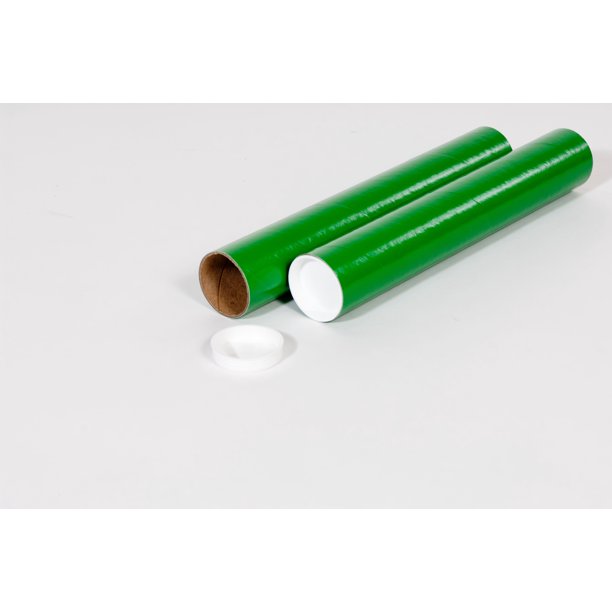 3 x 18" Green Mailing Tubes 24 PCS