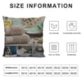 thumbnail image 5 of Decorative Throw Pillow Cover for Couch Sofa Home Decor,Spa Far East Close to Your Heart Asian Massage Theme Collage Oils Candles Flowers Blue and White Pillow case, 5 of 5