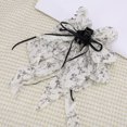 thumbnail image 5 of Unique Bargains 1 Pc Hair Clip Floral Bow Pattern Claw Clip 7.87"x1.77"x12.20" White Blue, 5 of 5