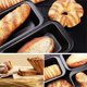 thumbnail image 4 of 2 moldes de pan, horneado sin pegatinas de acero al carbono, moldes de pan, moldes de pastel de horneado, moldes de pan tostado, productos de panadería de cocina familiar negros / dorados PenghuiLiu 9024719195193, 4 of 5
