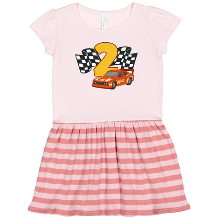 

Inktastic Number Two Race Car Gift Toddler Girl Dress