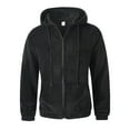 thumbnail image 5 of USNSM Hoodies for Men Full Zip Up Fleece Warm Thick Long Sleeved Jackets Sweatshirt Heavyweight Sherpa Lined Coat Black L, 5 of 9