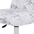 thumbnail image 6 of CRO Decor Office Chairs Fabric Rolling Home Desk Chair in White, 6 of 8