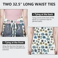 thumbnail image 6 of White Elephant Pattern Apron-Garden Aprons for Women with Pockets-Cotton Linen Waterproof Kitchen Cooking Gardening Aprons Adjustable for Kitchen,Cooking,BBQ and Salon 33x27 Inch, 6 of 7