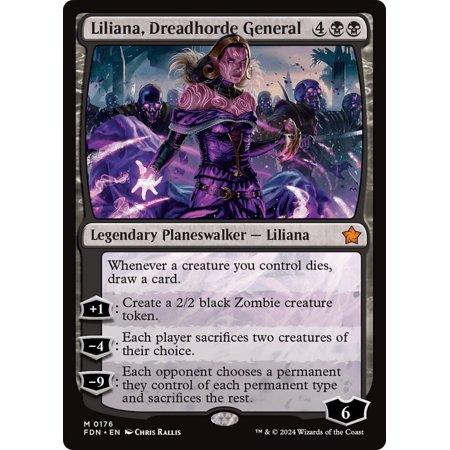 MTG Liliana, Dreadhorde General - Foundations (NearMint)