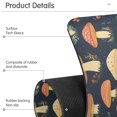 thumbnail image 4 of Yayeee Faucet Mat for Kitchen Sink 14.7" Diatomite Long Splash Guard Pad, Black Mushroom Pattern, 2 Pack, 4 of 7