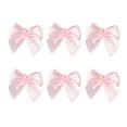thumbnail image 1 of 100pcs Ribbon Bows Flowers Handmade Hair Bows Accessories Materials Small Fresh Patterns Crafts Ornaments Gift Decor (Pink), 1 of 8