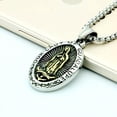 thumbnail image 2 of VIVIDELLE Stainless Steel Catholic Our Lady Of Guadalupe Gold Pendant Necklace Men, 2 of 6