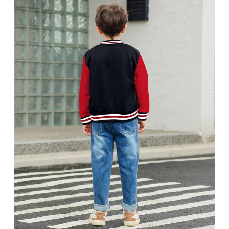 Aideaone Kids Baseball Jacket in Bold Colors photo 4