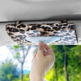 thumbnail image 6 of OTOSTAR Tissue Holder Box Mask Holder for Car, PU Leather Car Visor Tissue Holder Napkin Holder, Backseat Tissue Case Holder for Car, Vehicle (Serpentine), 6 of 7