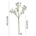 thumbnail image 3 of Nrmrqz Baby's Breath Artificial Silk Flowers - 28cm (11") Light Blue, White, Red, Purple, Yellow, Pink | Wedding & Home Decor | Lifelike Polyester Blooms with Flexable Stems | Pack of 1, 3 of 6