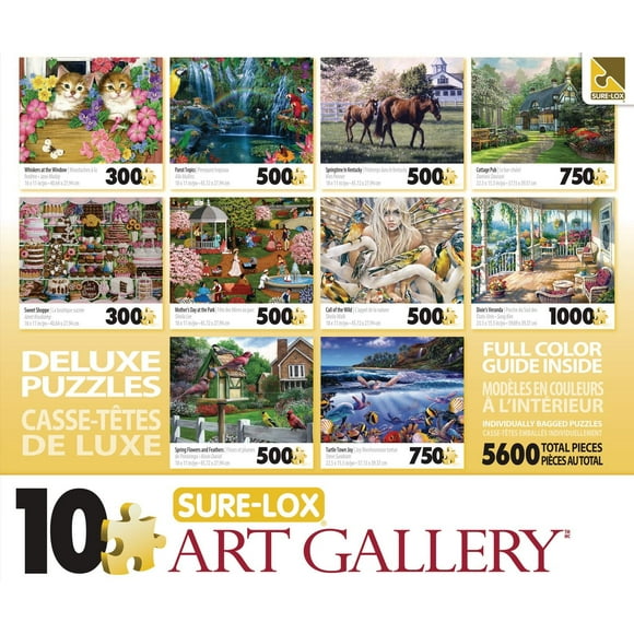 Sure-Lox Art Gallery 10-in-1 Deluxe Puzzle Pack