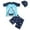Sky Blue2493, variant on MEZZALL Toddler Swimsuit Boy 3 Piece Boys Swim Set Short Sleeve Boys Swim Shirt Boy Swim Trunks Rash Guard Bathing Suits Classic Baby Wear