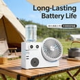 thumbnail image 3 of Weloille USB Rechargeable Atomizing Desktop Fan, Ultra Quiet Mini Cooling Air Cooler Fan with Data Cable, Portable 2 Speed Adjustable Misting Fan, for Home Office Desk Outdoor Travel Use, 3 of 5